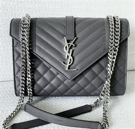 ysl grey purse|ysl black purse price.